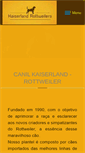 Mobile Screenshot of canilkaiserland.com.br